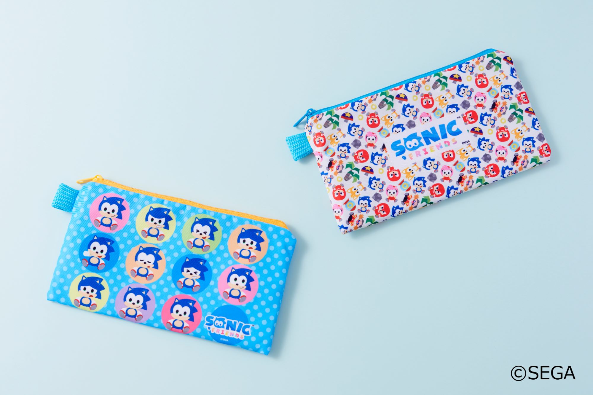 SONIC & FRIENDS スクエアポーチ ソニック｜セガ フェイブ トイ