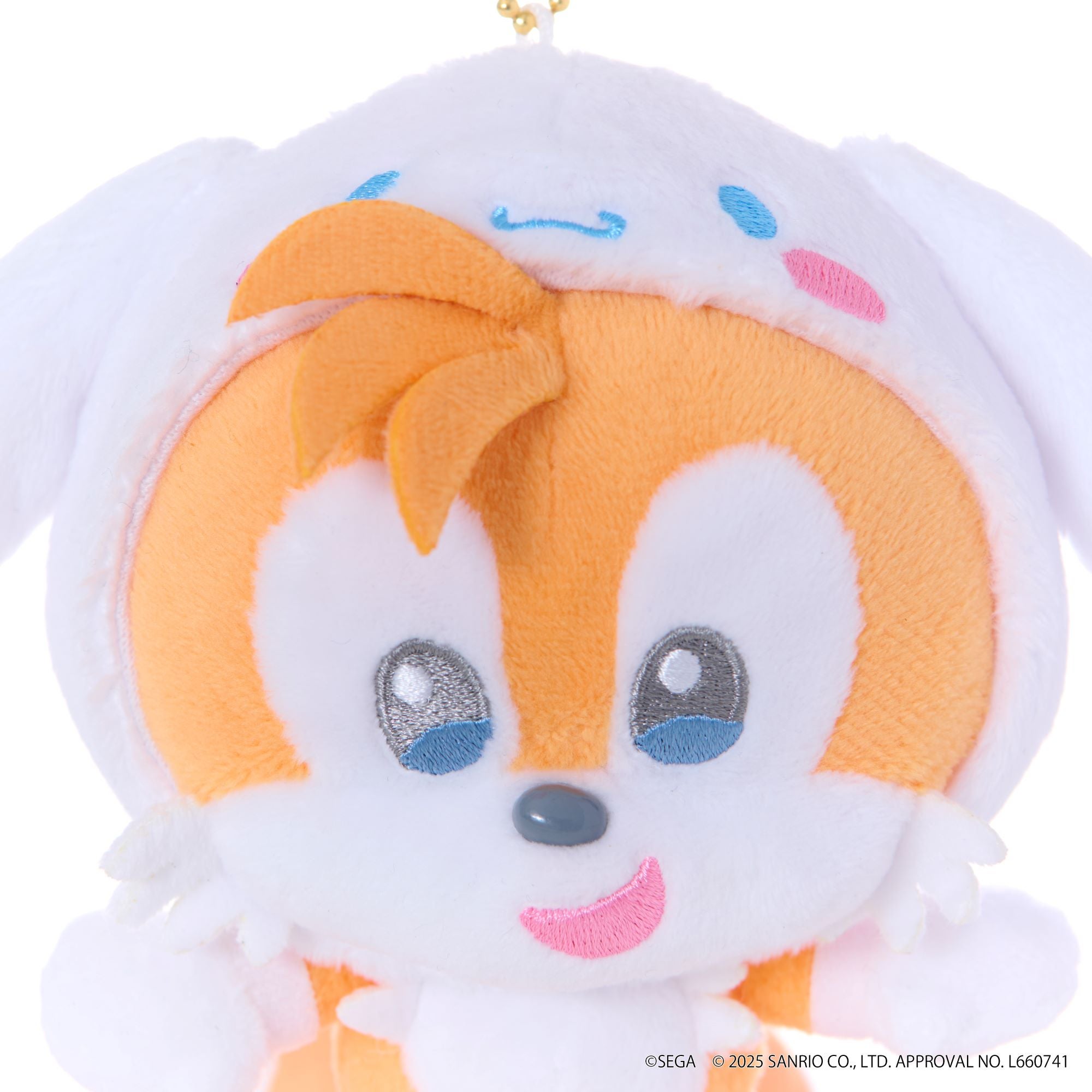 ソニックフレンズ　サンリオ テイルス シナモロール　ぬいぐるみ　マスコット SONIC & FRIENDS Sanrio characters マスコットテイルス×シナモロール