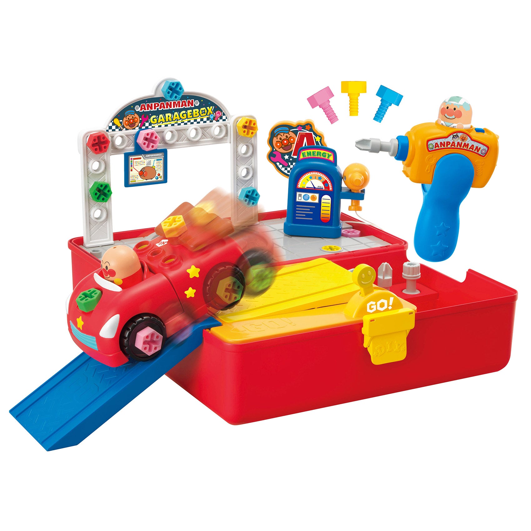 アンさん専用 アンパンマン くみたてDIY ひらいて整備だ！ねじねじガレージ