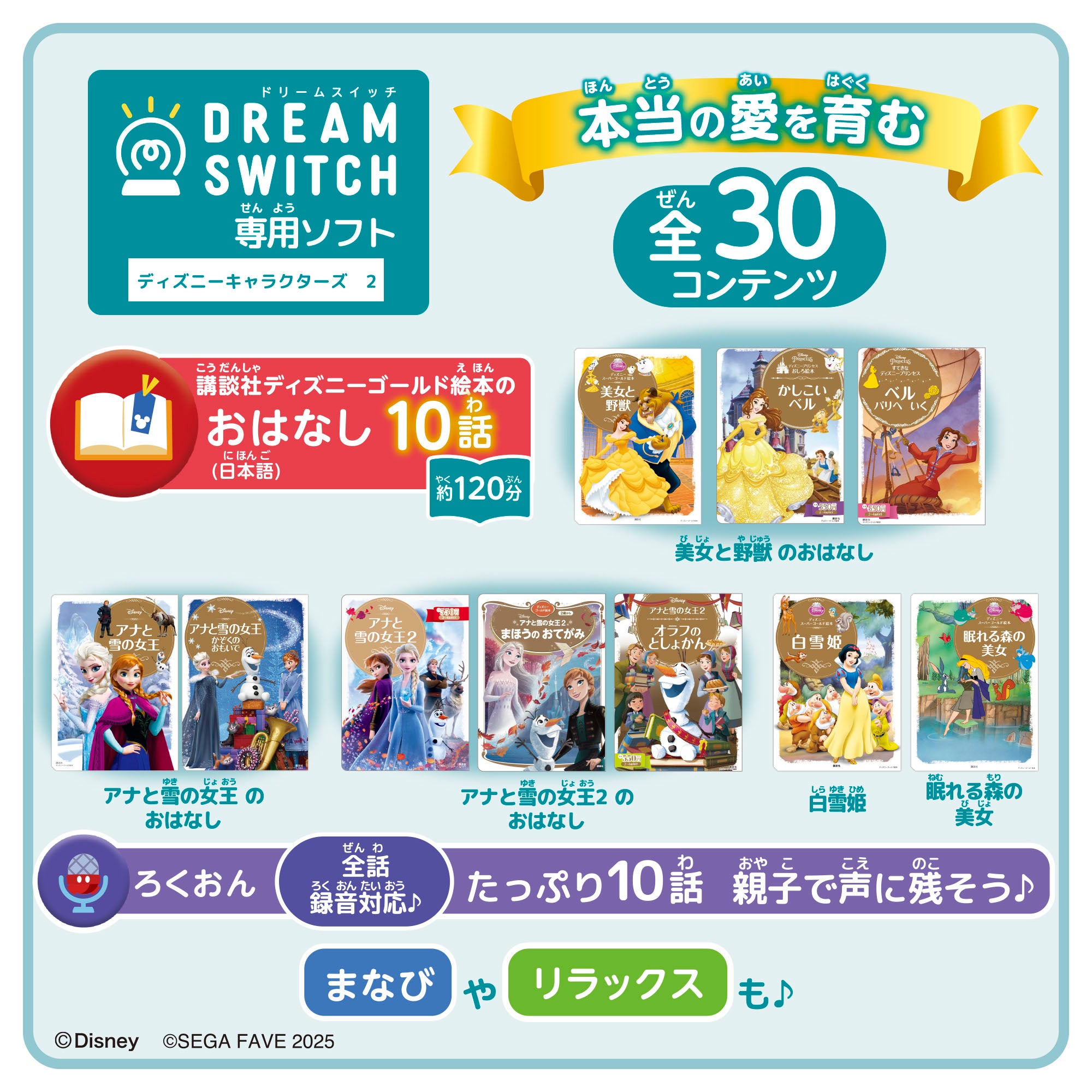 DREAM SWITCH（ドリームスイッチ）専用ソフト ディズニー