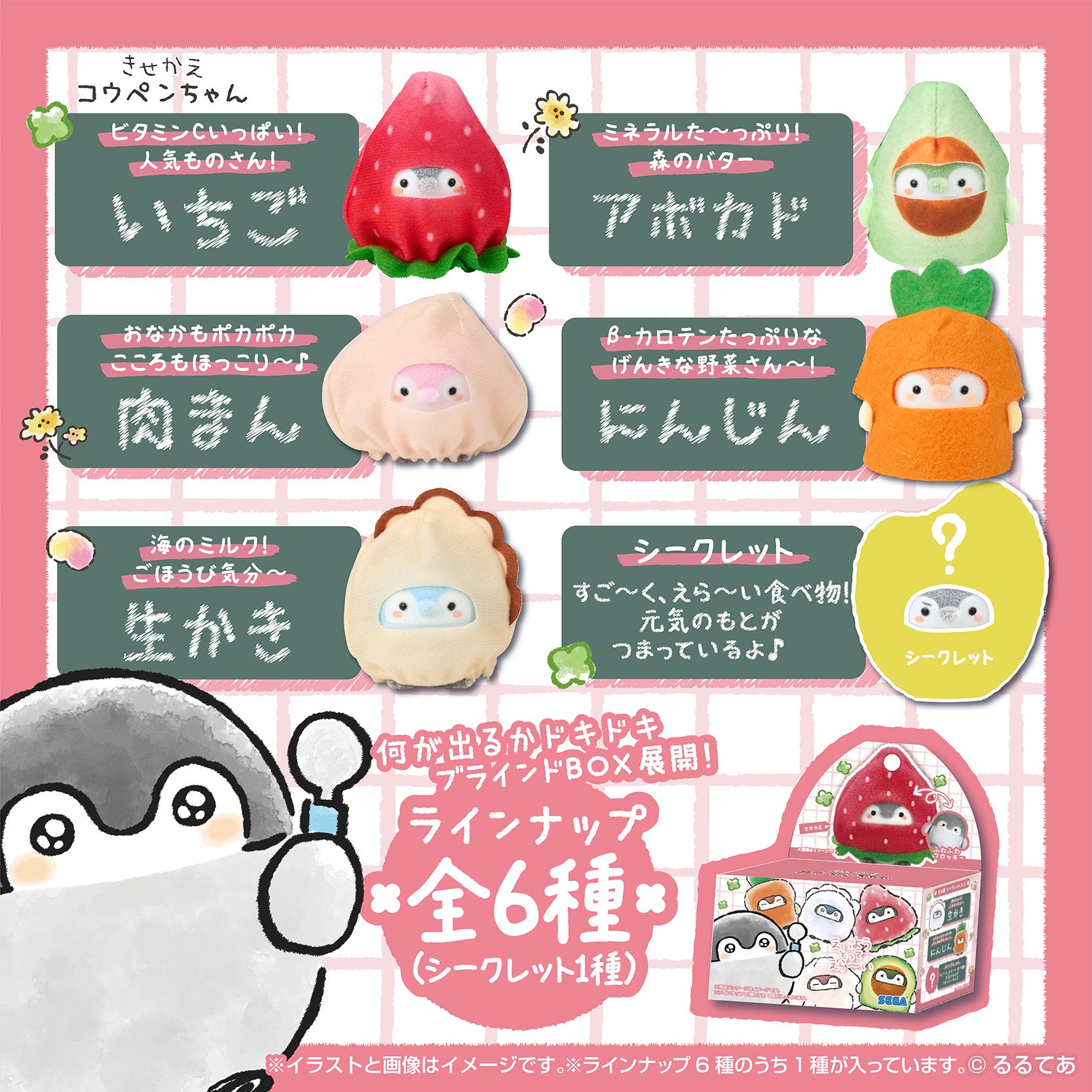 きせかえコウペンちゃん 栄養とってえら～い！コンプリートBOX(全6種