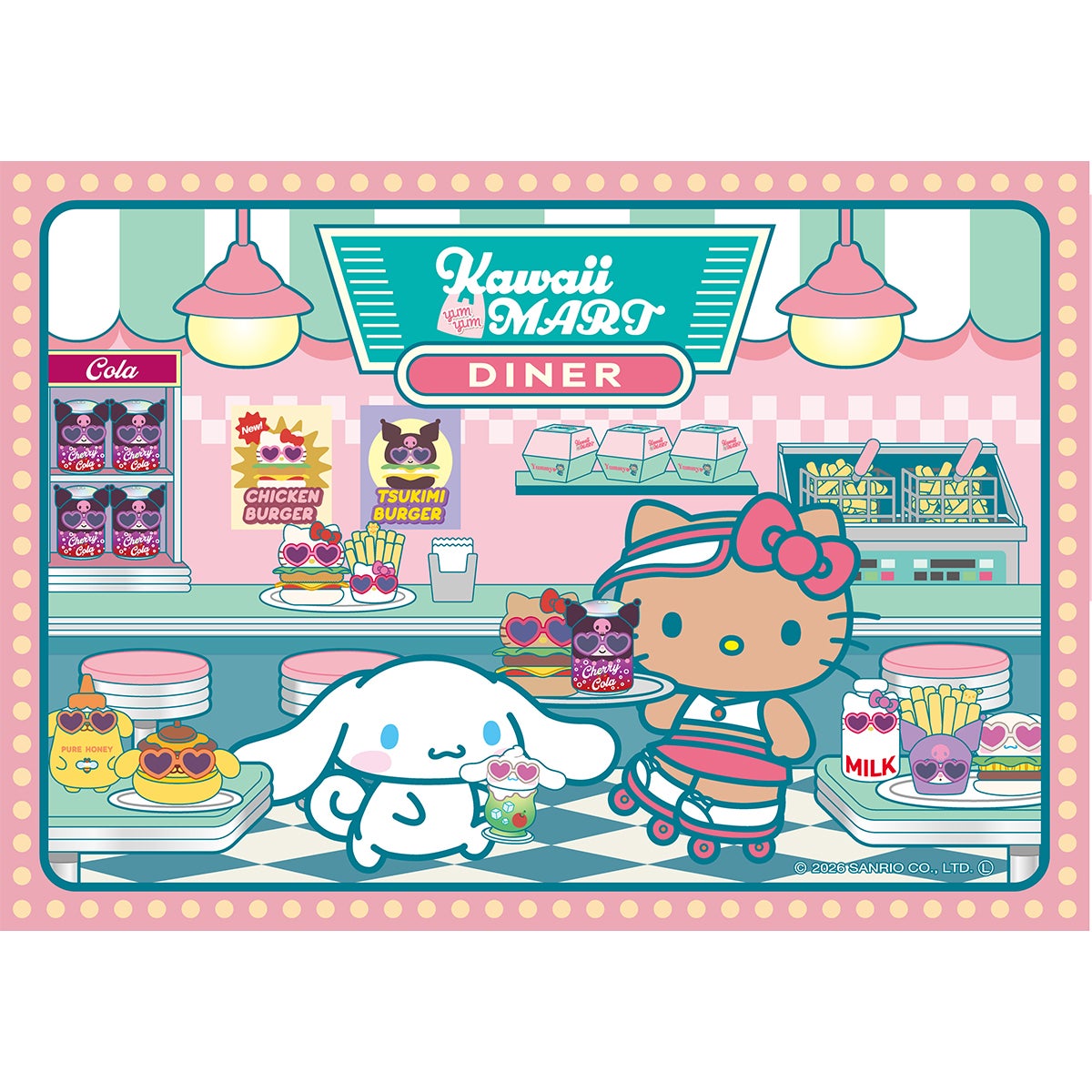 Kawaii YumYum MART ダイナー ハローキティのBLTバーガー｜セガ