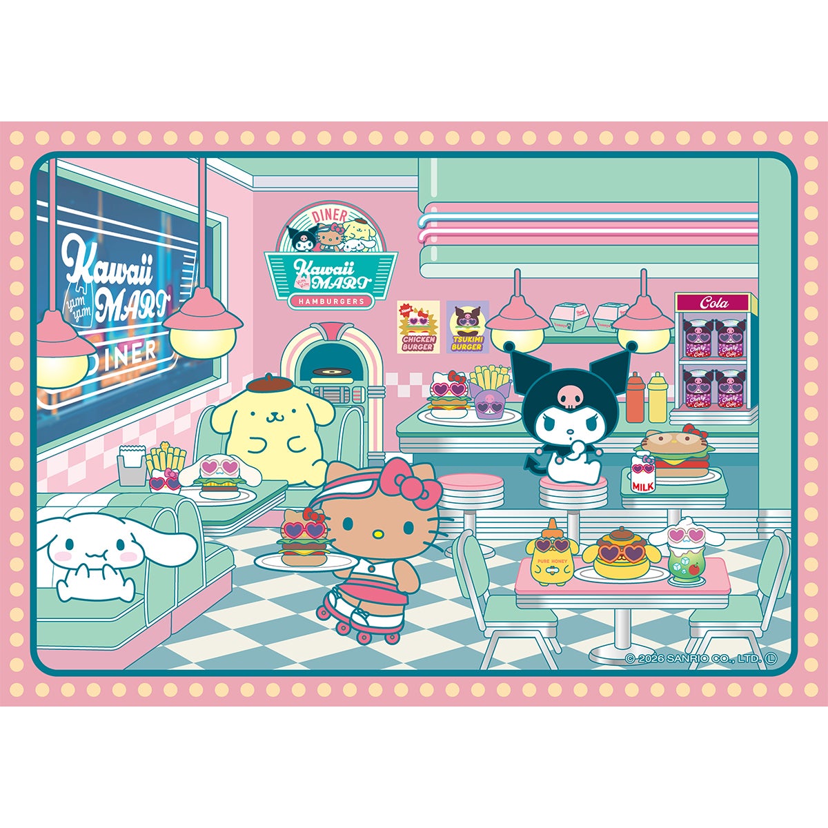 Kawaii YumYum MART ダイナー ハローキティのBLTバーガー｜セガ