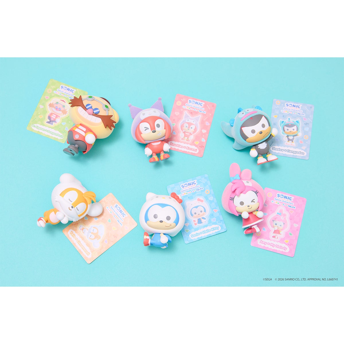 SONIC ＆ FRIENDS × Sanrio characters ふわふわフィギュア Relax