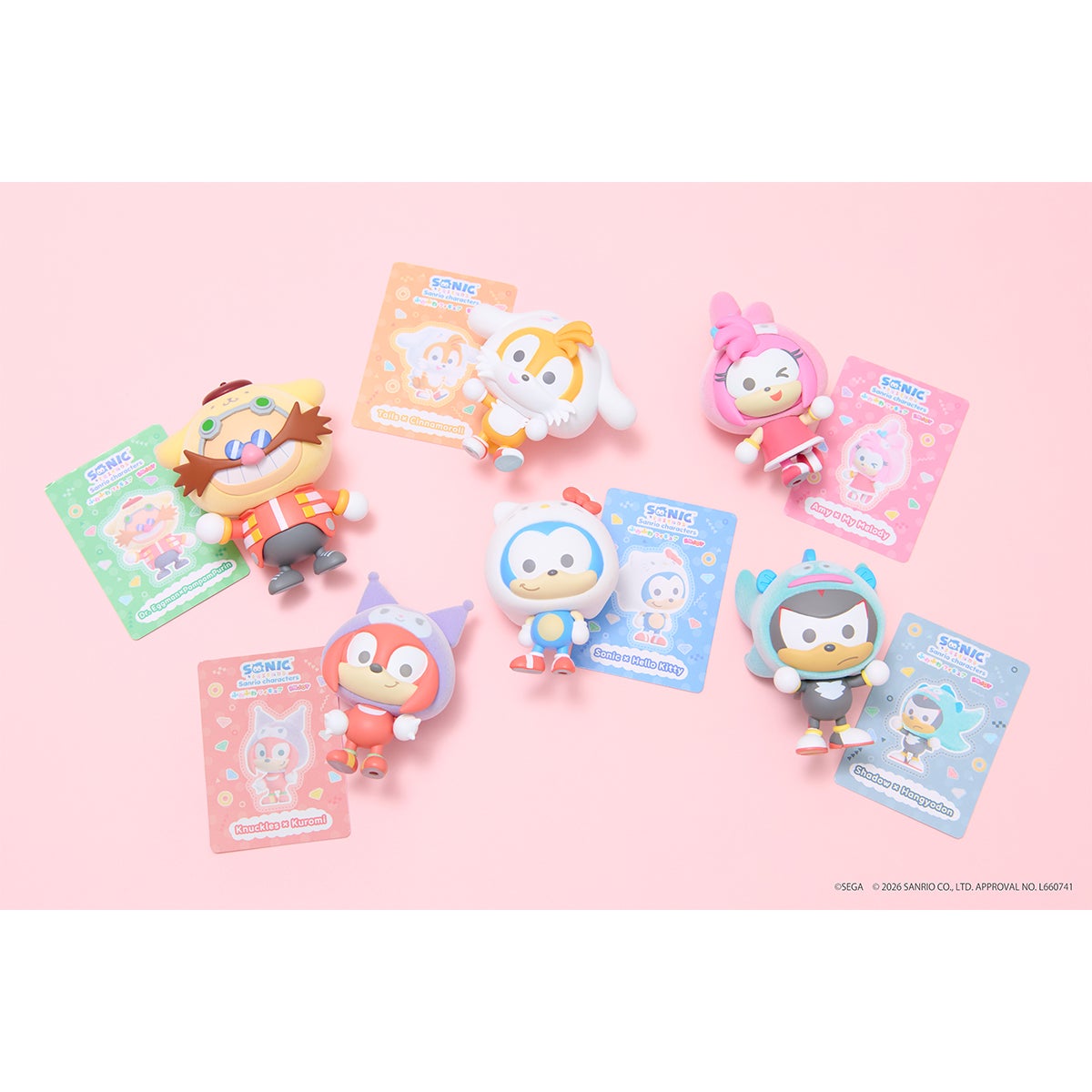 SONIC＆FRIENDS×Sanrio characters ふわふわフィギュア Enjoy 1BOX（全