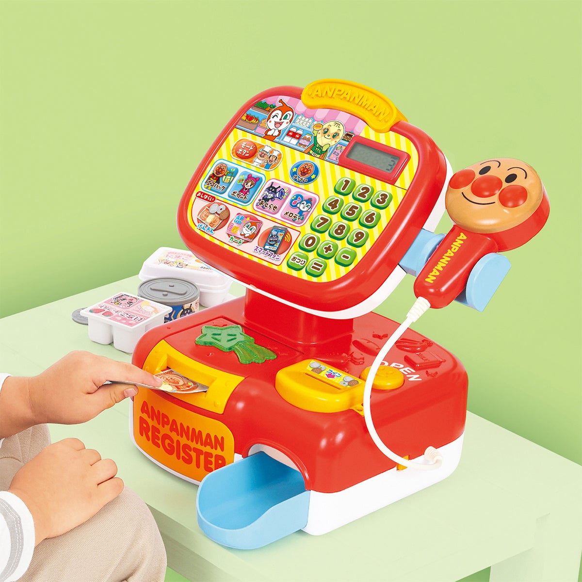 【新品・未使用】おさつスイスイ! セルフでピピッ♪ アンパンマンレジスター DX おさつスイスイ！セルフでピピッ♪ アンパンマンレジスターDX｜セガ
